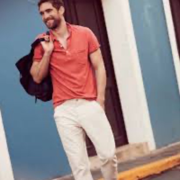 J. Crew Slub Cotton Pocket Polo Shirt Sz M - Picture 2 of 7